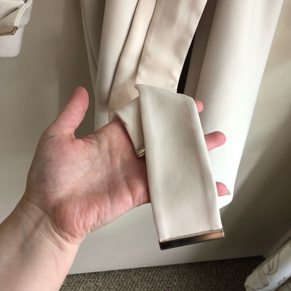 H&M Cream Knee-Length Coat Size 6 - Picture 8 of 11